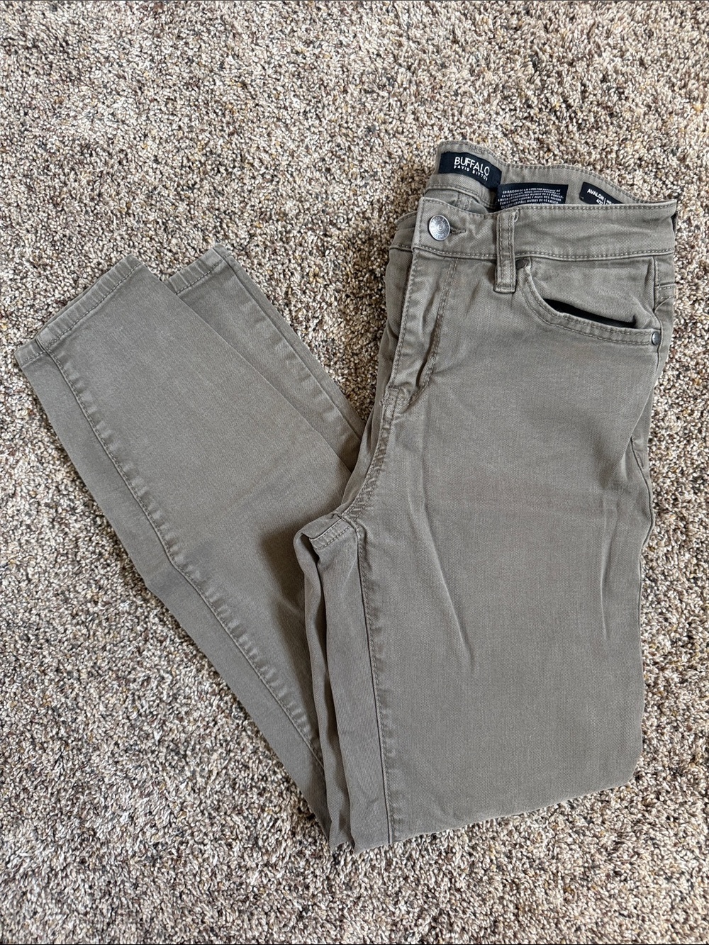 Buffalo David Bitton Olive Skinny Jeans